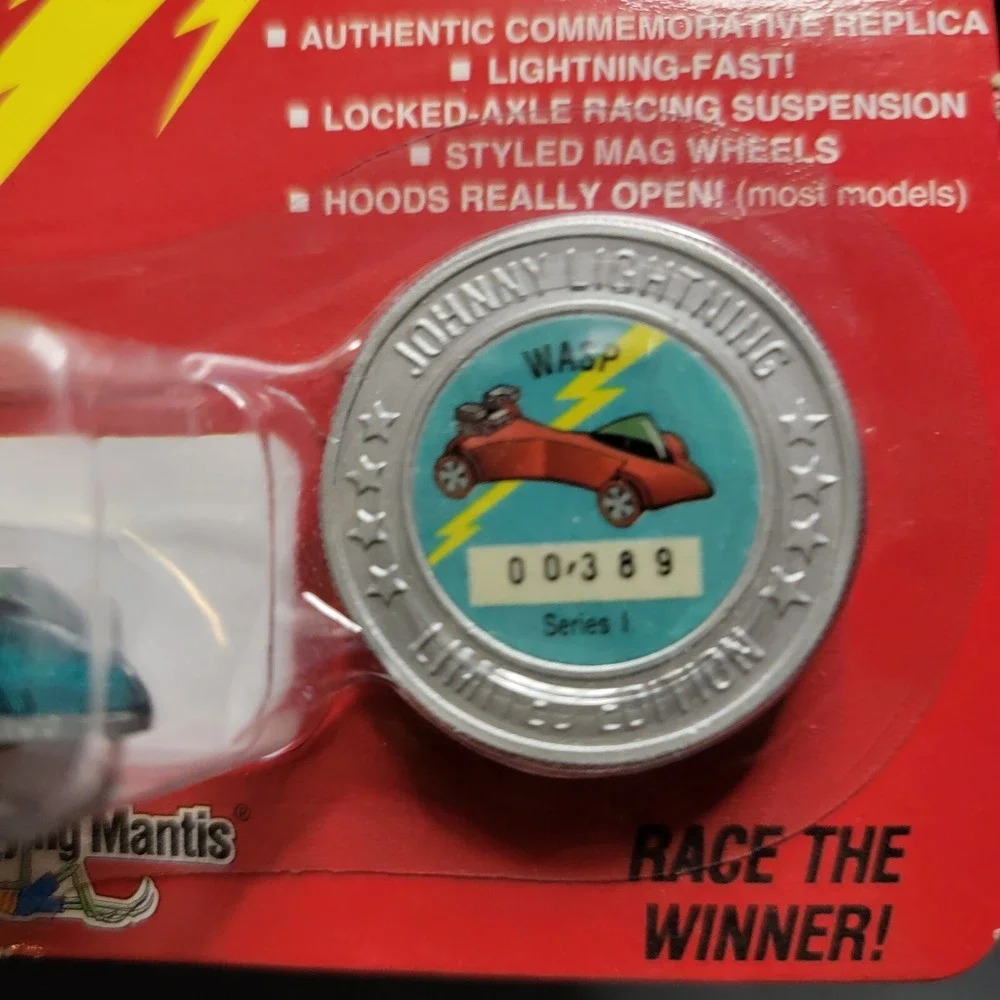 1993  Johnny Lightning Wasp Glitter Green Commemorative Challenger Redline